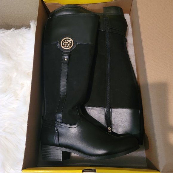 Liz Claiborne Shoes - New Liz Caliborne Memory Foam Black Riding Boots - Sz 8